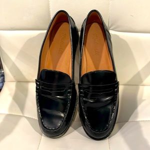 Madewell nj255 the nye penny loafers leather true black